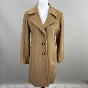 Loro Piana Camel/Tan Wool Pea Coat